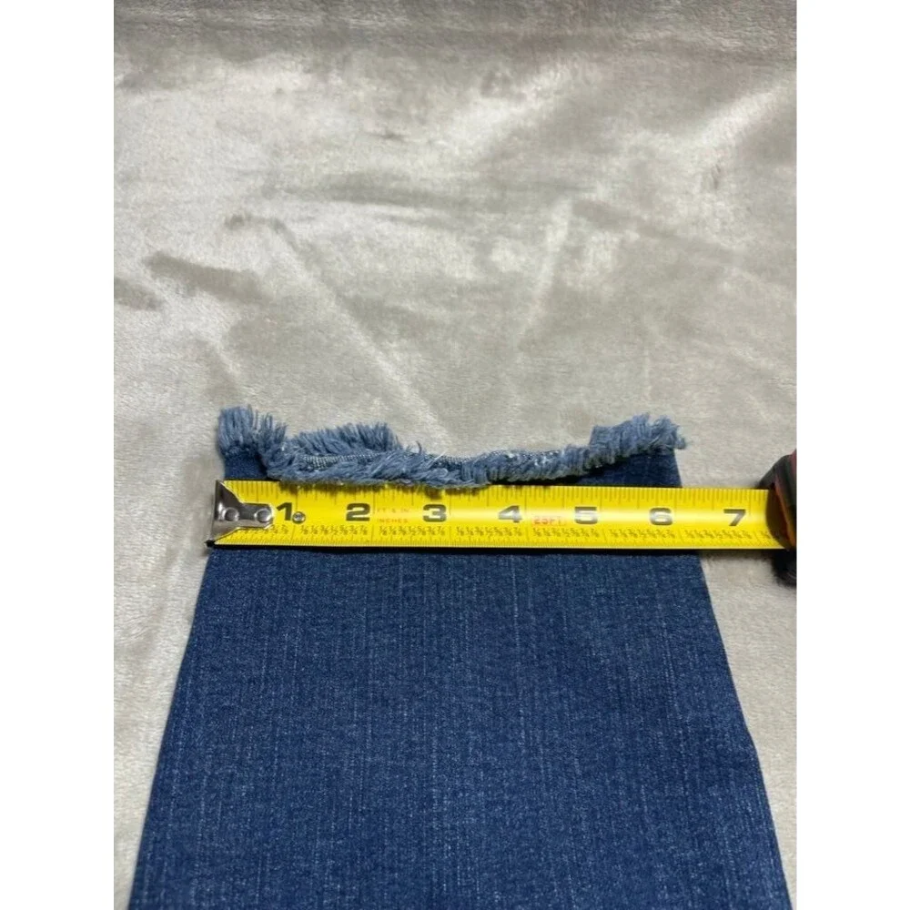 7 For All Mankind Roxanne Ankle Jean Women Size 32 Bair Crop Slim Denim - Picture 5 of 15